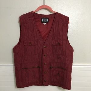 Vintage Phenom Quilted Red Vest